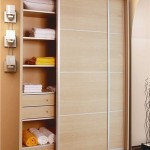 ארון הזזה חום 2 דלתות עם פתרונות אח